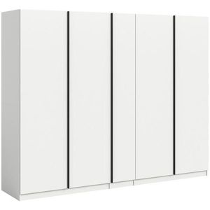 MID.YOU ŠATNÍ SKŘÍŇ S OTOČNÝMI DVEŘMI, bílá, 230/183/53 cm obraz