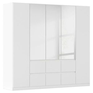 Rauch Möbel ŠATNÍ SKŘÍŇ S OTOČNÝMI DVEŘMI, barvy stříbra, bílá, 226/210/54 cm obraz