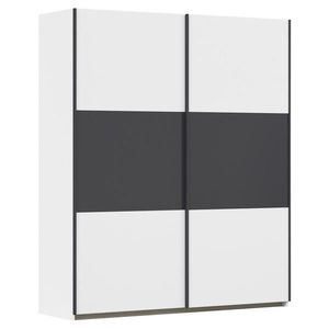 Rauch Möbel SKŘÍŇ S POSOUVACÍMI DVEŘMI, šedá, bílá, 175/210/59 cm obraz