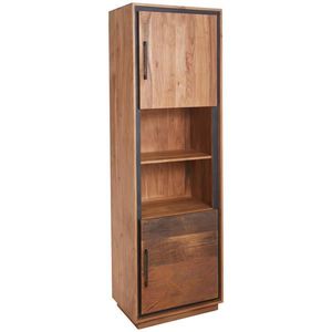 Landscape VITRÍNA, akácie, recyklované dřevo, hnědá, barvy akácie, tmavě šedá, 60/190/40 cm obraz