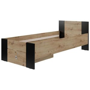 Carryhome POSTEL, černá, dub artisan obraz