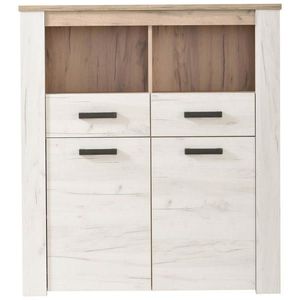 Ti'me KOMODA, barvy stříbrného dubu, 114/127, 5/36, 5 cm obraz