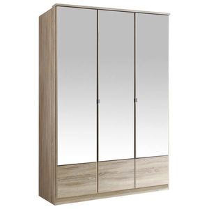 MID.YOU ŠATNÍ SKŘÍŇ SE ZRCADLEM, barvy dubu, 135/199/58 cm obraz