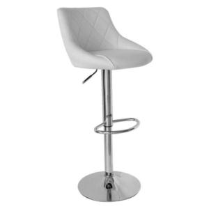 Carryhome BAROVÁ ŽIDLE, bílá, barvy chromu obraz