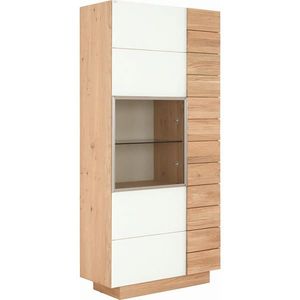 Voglauer VITRÍNA, barvy dubu, bílá, 96/202/42, 5 cm obraz