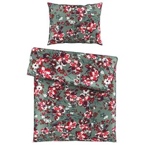 Novel POVLEČENÍ, satén, červená, bílá, mátově zelená, 140/200 cm obraz