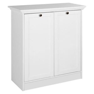 Carryhome KOMODA, bílá, 80/90/35 cm obraz