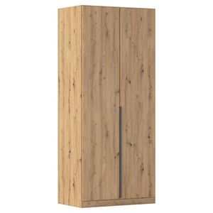 Rauch Möbel ŠATNÍ SKŘÍŇ S OTOČNÝMI DVEŘMI, tmavě šedá, dub artisan, 91/229/54 cm obraz