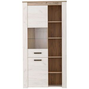 Ti'me VITRÍNA, barvy stříbrného dubu, šedý dub, 99, 5/195/36, 5 cm obraz