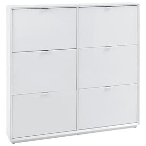 Xora VYKLÁPĚCÍ BOTNÍK, bílá, barvy nerez oceli, 127/122/18 cm obraz