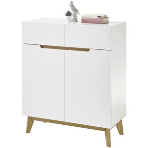 Livetastic BOTNÍK, přírodní barvy, bílá, dub, 85/101/40 cm obraz