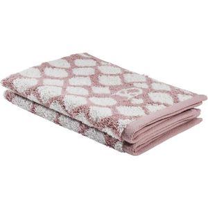Dieter Knoll RUČNÍK PRO HOSTY, 30/50 cm, šedá, růžová obraz
