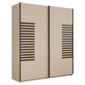 Rauch Möbel SKŘÍŇ S POSOUVACÍMI DVEŘMI, šampaňská, tmavý dub, 181/210/62 cm obraz