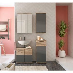 MID.YOU KOUPELNA šedá, barvy dubu obraz