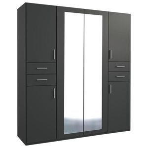MID.YOU ŠATNÍ SKŘÍŇ S OTOČNÝMI DVEŘMI, barvy grafitu, 180/208/58 cm obraz