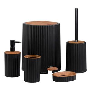 Novel SADA KOUPELNOVÝCH DOPLŇKŮ hnědá, černá obraz