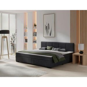 MID.YOU POSTEL BOXSPRING, 240/200 cm, antracitová obraz