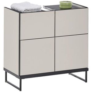 MID.YOU SKŘÍŇKA POD UMYVADLO, černá, kašmírová, černá, kašmírová, 60/59, 4/31 cm obraz