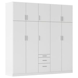 Rauch Möbel ŠATNÍ SKŘÍŇ S OTOČNÝMI DVEŘMI, bílá, 226/229/54 cm obraz