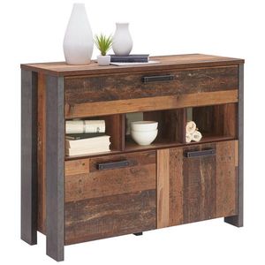 Carryhome KOMODA, hnědá, tmavě šedá, tmavě hnědá, 107/88, 5/41, 3 cm obraz