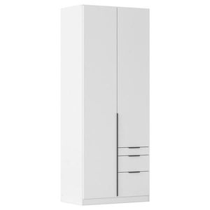 Rauch Möbel ŠATNÍ SKŘÍŇ S OTOČNÝMI DVEŘMI, bílá, tmavě šedá, 91/229/54 cm obraz