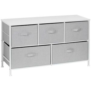 PBJ KOMODA, šedá, bílá, 99/55/30 cm obraz