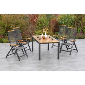 Gardenson ZAHRADNÍ STŮL, dřevo, kov, 150-200/90 90/75 cm obraz