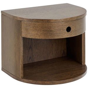 MID.YOU NOČNÍ STOLEK, tmavý dub, 40/30/31, 5 cm obraz