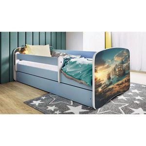 MID.YOU POSTEL PRO DĚTI A MLÁDEŽ 80/160 cm, modrá, bílá obraz