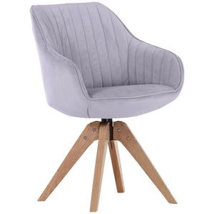 Hom`in ŽIDLE S PODRUČKAMI, velur, světle šedá obraz