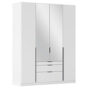 Rauch Möbel ŠATNÍ SKŘÍŇ S OTOČNÝMI DVEŘMI, barvy stříbra, bílá, tmavě šedá, 181/229/54 cm obraz