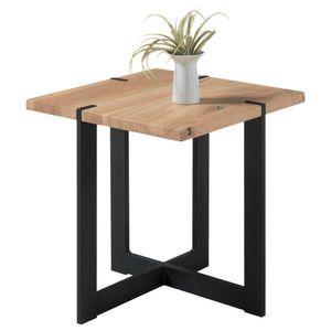 Livetastic KONFERENČNÍ STOLEK, černá, barvy dubu, dřevo, kov, 45/45/50 cm obraz