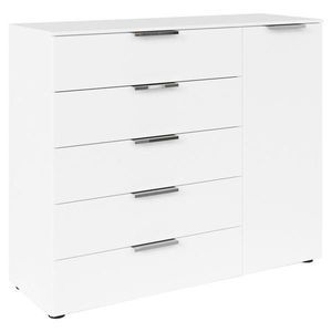 Rauch Möbel KOMODA, bílá, barvy chromu, 120/100/42 cm obraz