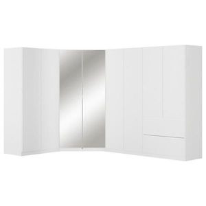 Rauch Möbel ROHOVÁ ŠATNÍ SKŘÍŇ, bílá, 208/197/298 cm obraz