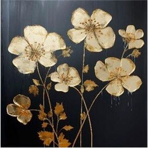 OBRAZ NA KOVU, květiny, 30/30/2 cm obraz