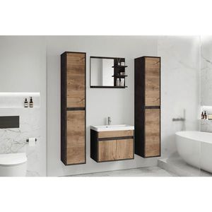 P & B KOUPELNA antracitová, barvy kaštanu obraz