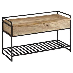 MID.YOU ŠATNÍ LAVICE, hnědá, mangové dřevo, 90/52/38 cm obraz