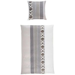 Joop! POVLEČENÍ, makosatén, barvy grafitu, béžová, 155/220 cm obraz