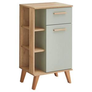 Xora SPODNÍ SKŘÍŇKA, pastelově zelená, barvy dubu, barvy dubu, pastelově zelená, 50, 5/89, 5/33 cm obraz