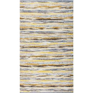 Linea Natura RUČNĚ TKANÝ KOBEREC, 170/230 cm, žlutá, šedá obraz