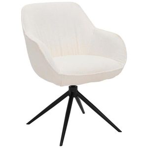 Novel ŽIDLE S PODRUČKAMI, železo, vzhled lnu, krémová obraz