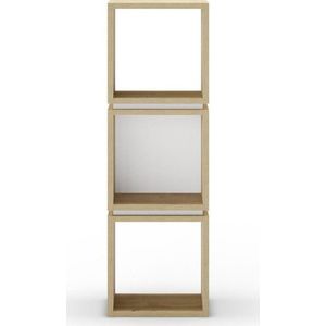 Knihovna v dekoru dubu v bílo-přírodní barvě 32x99, 5 cm Lofty – Marckeric obraz