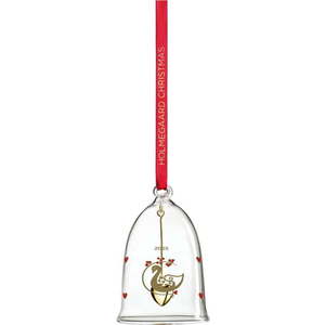 Skleněná ručně foukaná vánoční ozdoba ø 5, 5 cm Ann-Sofi Romme Annual Christmas Bell 2025 – Holmegaard obraz