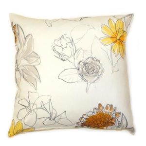 Návlek na polštář, OXY Gardenie oranžovožlutá, 45 x 45 cm obraz
