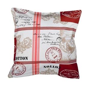 Návlek na polštář, Vintage Paris, bordový, 40 x 40 cm obraz