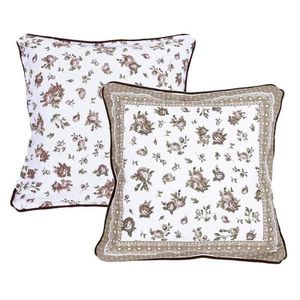 Návlek na polštář, Růžičky 40 x 40 cm, béžovohnědý obraz