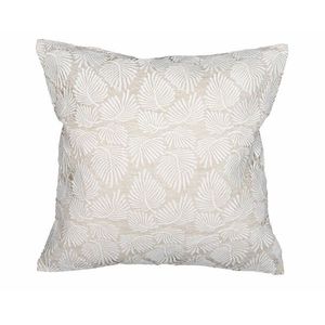 Návlek na polštář, Krajka Listy, béžový, 40 x 40 cm obraz