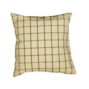 Návlek na polštář, 1038 káro, béžové, 40 x 40 cm obraz