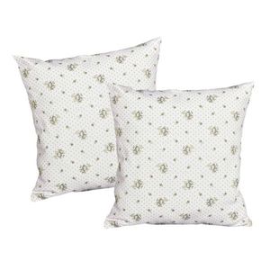 Návlek na Polštář, Decora růžičky, šedá 40 x 40 cm obraz