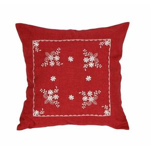 Návlek na polštář, Anička, červený, 40 x 40 cm obraz